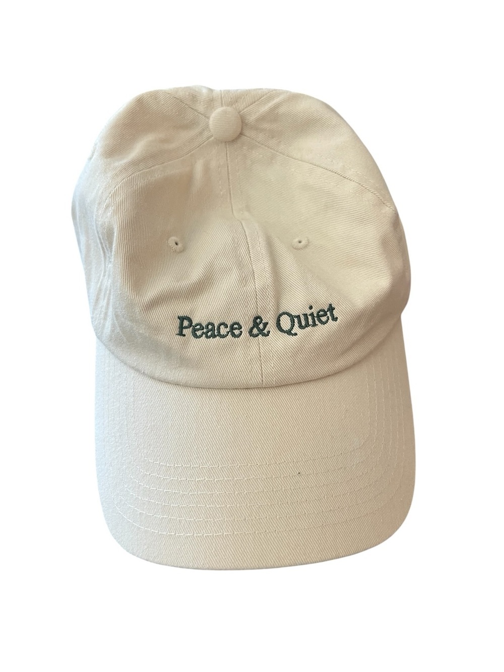Museum of Peace and Quiet Wordmark Tye Dye Dad Hat in Bone - Picture 4 of 6